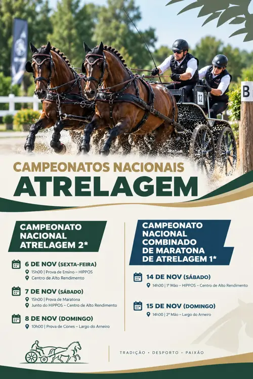 Campeonatos Nacionais de Atrelagem - Novembro 2026
